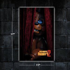 Five Nights at Freddy's 2 movie poster - 11x17 wall art print merch gift fnaf